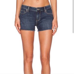 PAIGE Bobby Cutoff Jean Shorts Stretch Denim Medium Wash Size 26